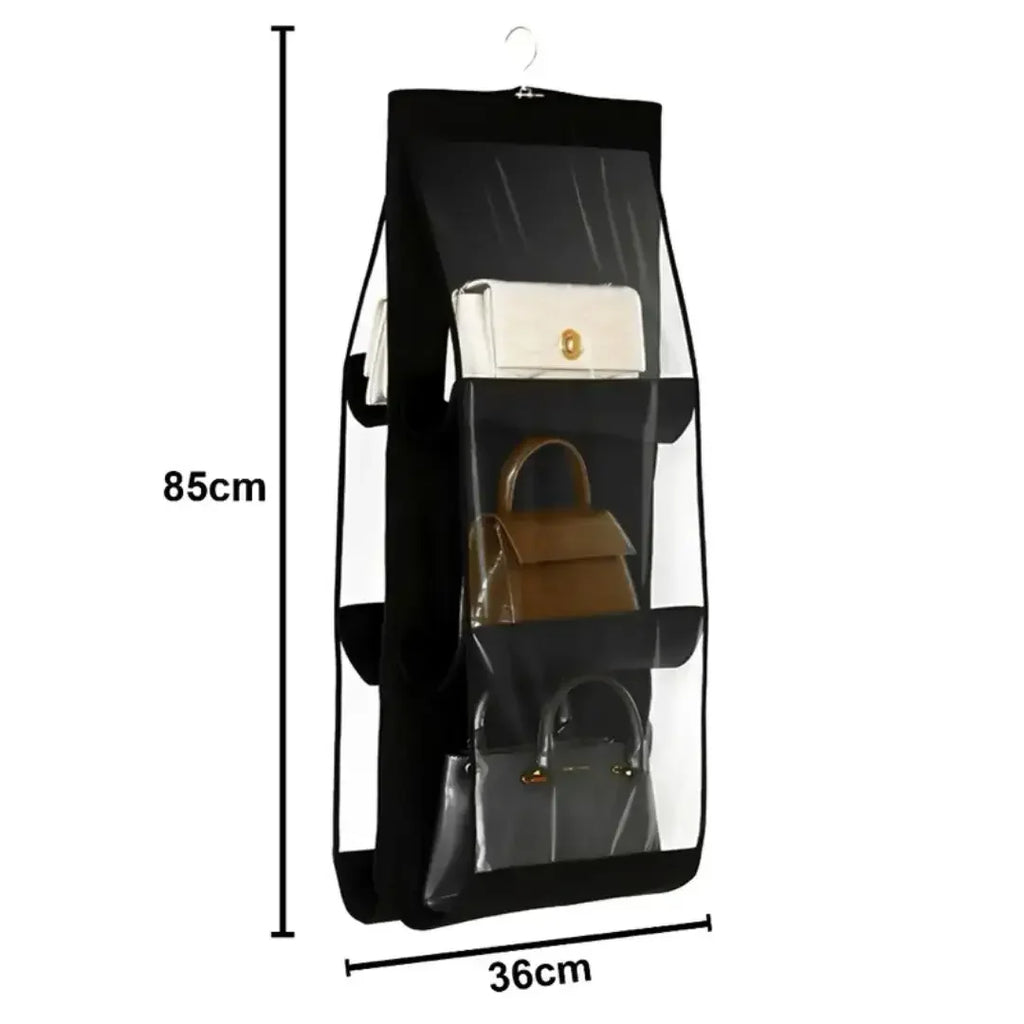 Organizador De Bolsas Multiuso Com Cabide Para Guarda Roupas - Modern Casa