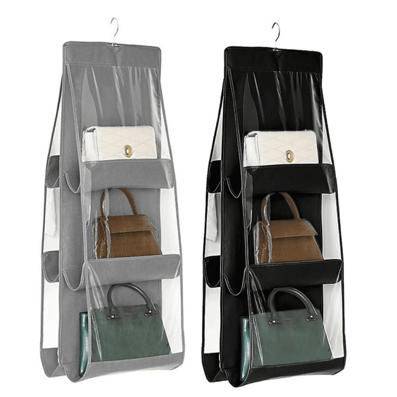 Organizador Multiuso De Bolsas Com Cabide Para Guarda Roupas - Modern Casa