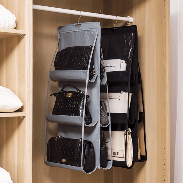 Organizador Multiuso De Bolsas Com Cabide Para Guarda Roupas - Modern Casa