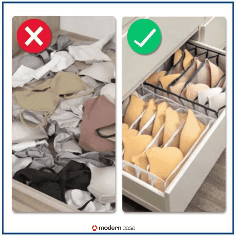 Organizador Tipo Colmeia para Roupas Íntimas Kit 3 Peças - Modern Casa