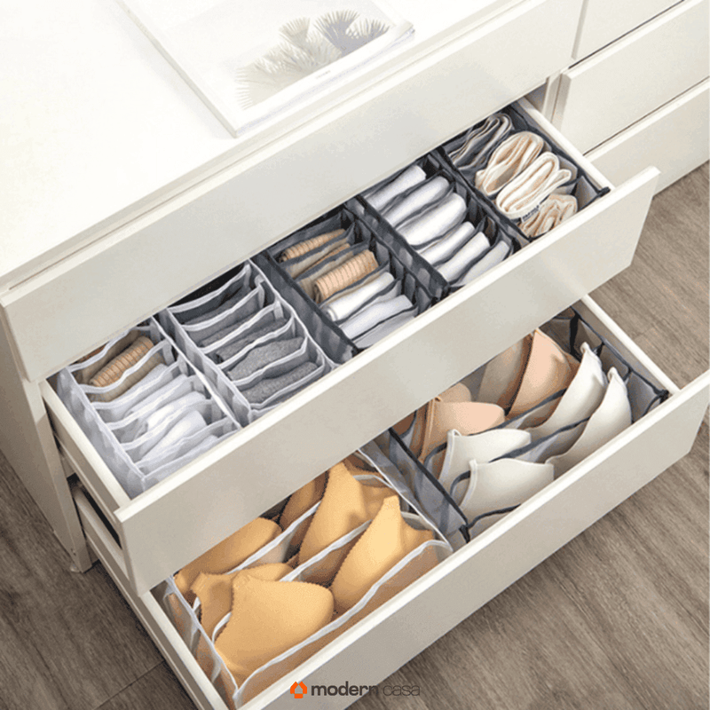 Organizador Tipo Colmeia para Roupas Íntimas Kit 3 Peças - Modern Casa