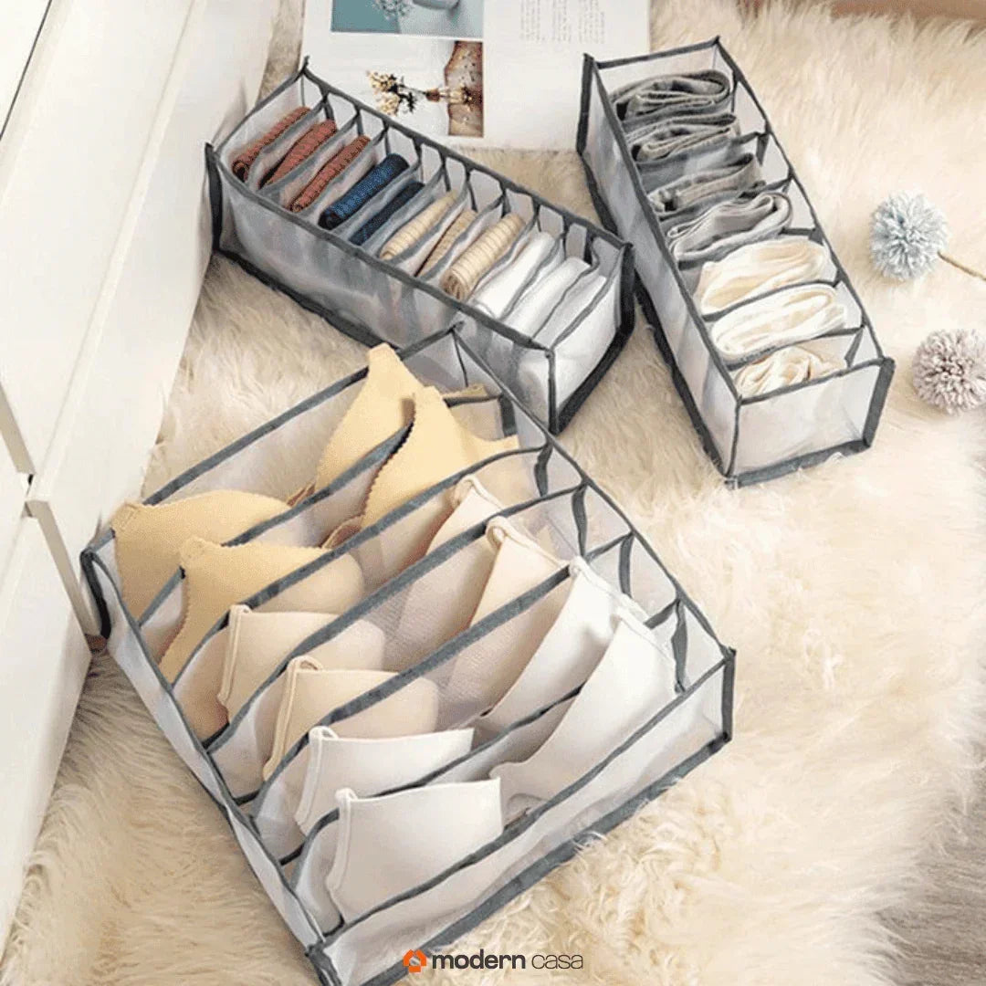 Organizador Tipo Colmeia para Roupas Íntimas Kit 3 Peças - Modern Casa