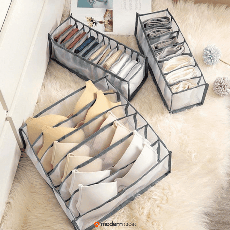 Organizador Tipo Colmeia para Roupas Íntimas Kit 3 Peças - Modern Casa