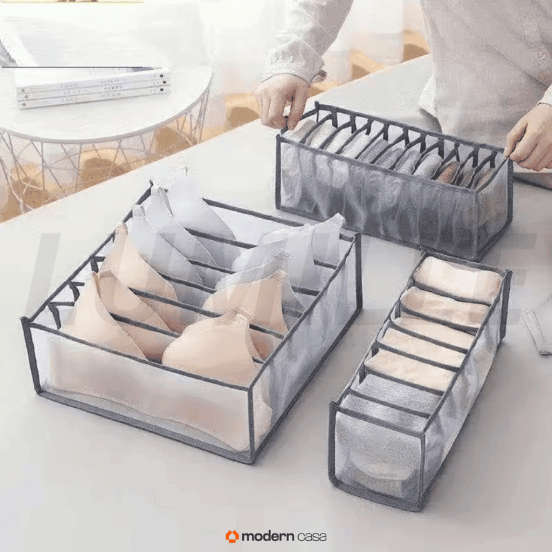 Organizador Tipo Colmeia para Roupas Íntimas Kit 3 Peças - Modern Casa