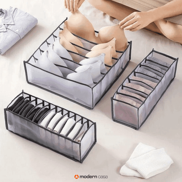 Organizador Tipo Colmeia para Roupas Íntimas Kit 3 Peças - Modern Casa
