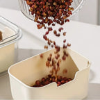Organizador de Geladeira com 8 Divisórias – Pote Hermético Acrílico para Frutas, Legumes e Alimentos