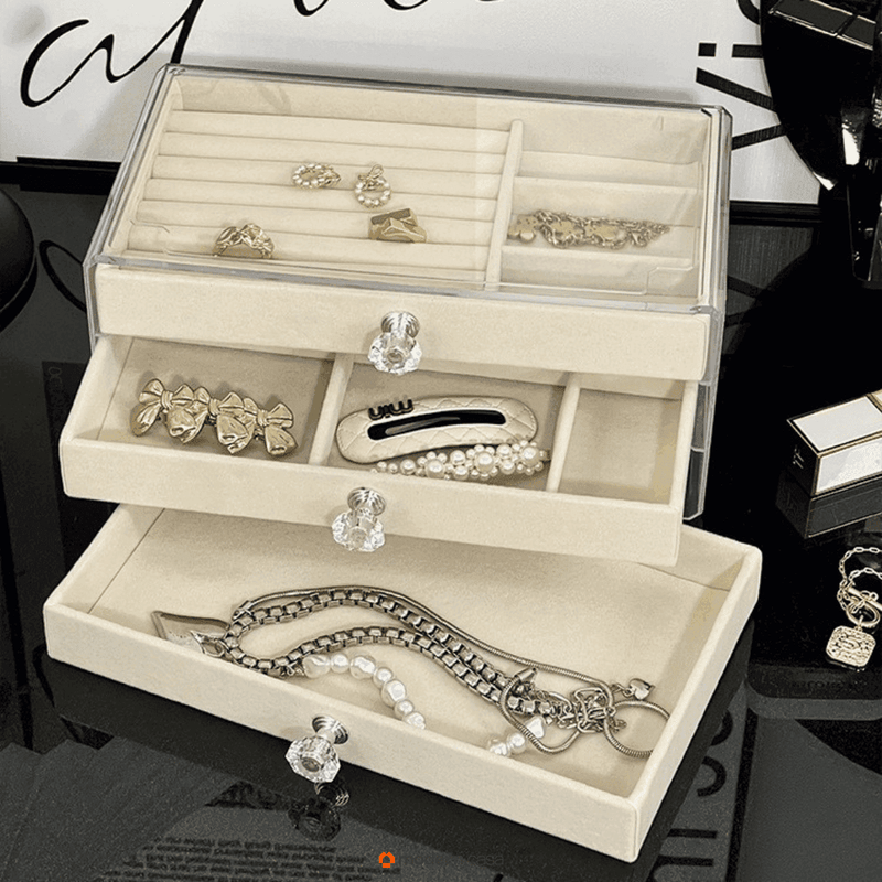 Organizador de Jóias Acrílico 3 Camadas - Modern Casa
