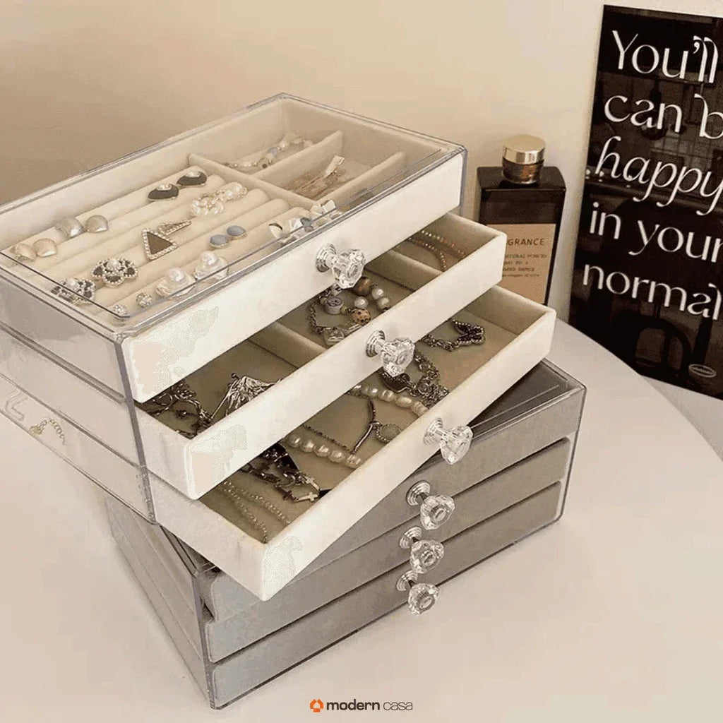 Organizador de Jóias Acrílico 3 Camadas - Modern Casa
