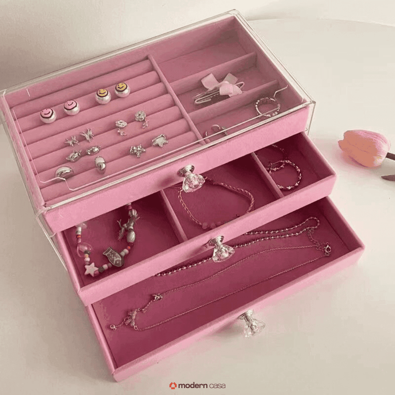Organizador de Jóias Acrílico 3 Camadas - Modern Casa