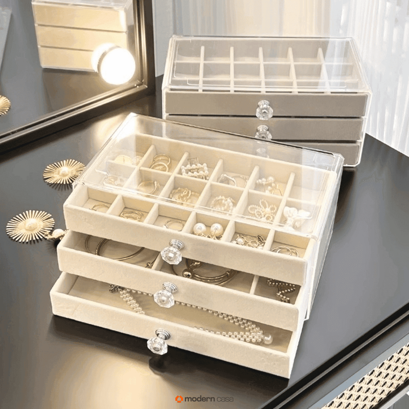 Organizador de Jóias Acrílico 3 Camadas - Modern Casa