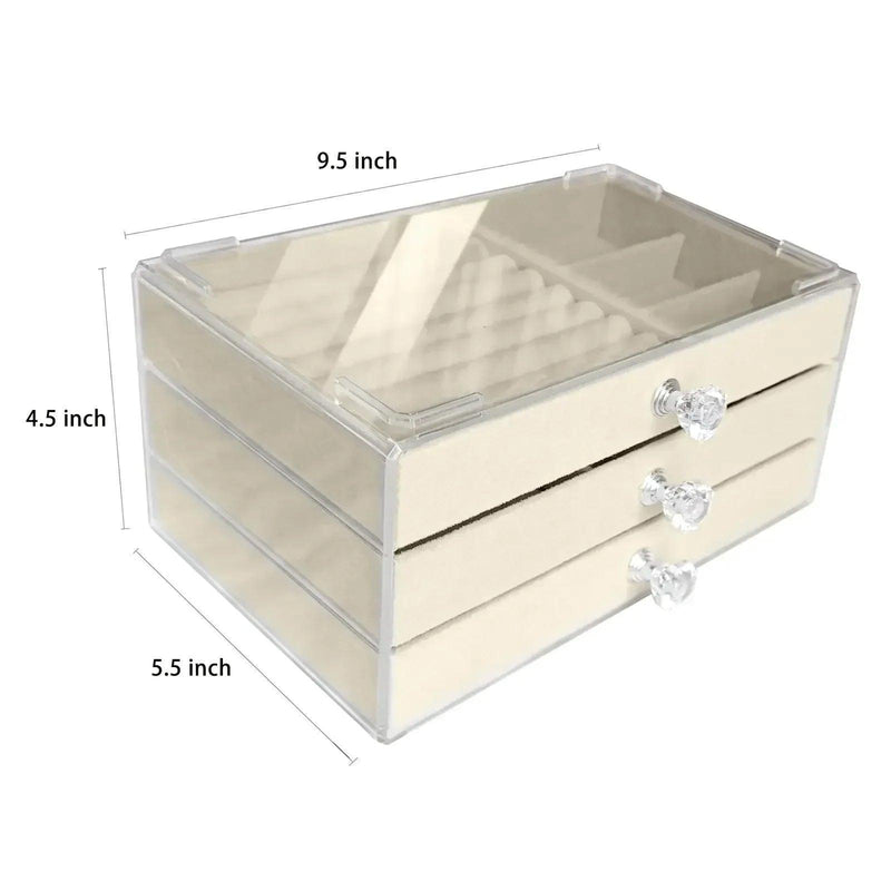 Organizador de Jóias Acrílico 3 Camadas - Modern Casa