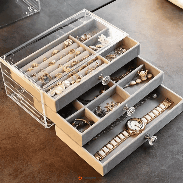 Organizador de Jóias Acrílico 3 Camadas - Modern Casa