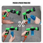 Pistola de Alta Pressão com Espuma 8 em 1 - Modern Casa