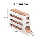 Organizador Porta-Ovos com Rolagem Automática - Modern Casa