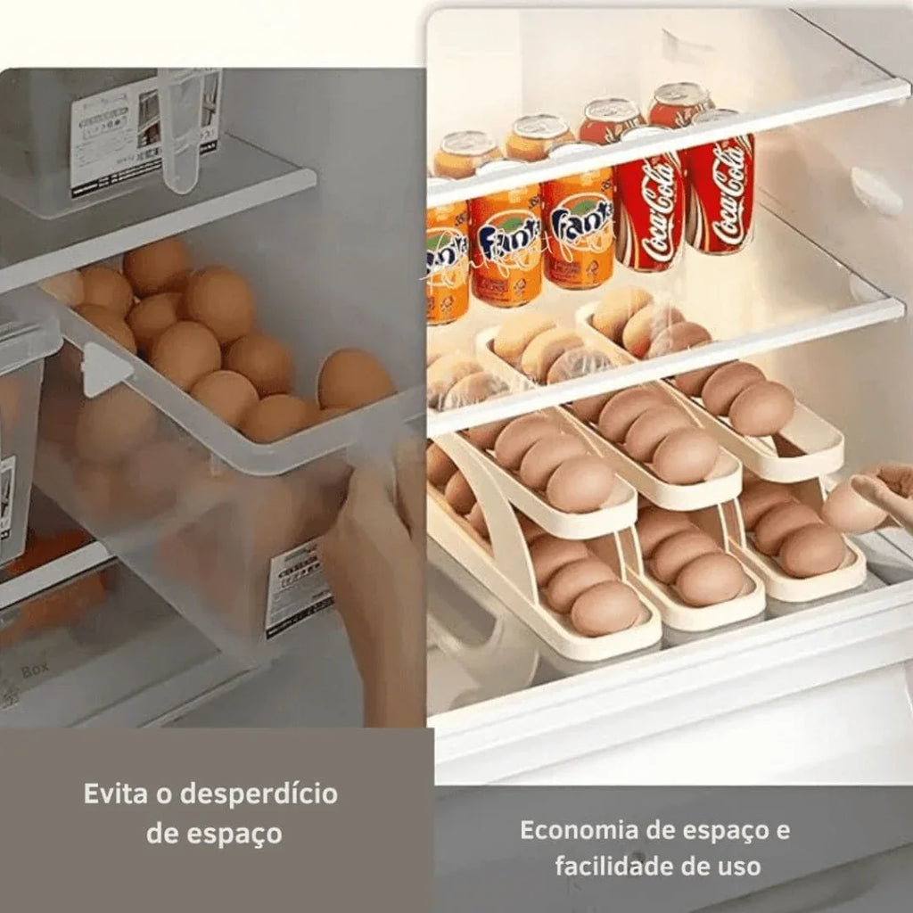 Porta Ovos de Rolagem Automática (COMPRE 2 LEVE 3) - Modern Casa