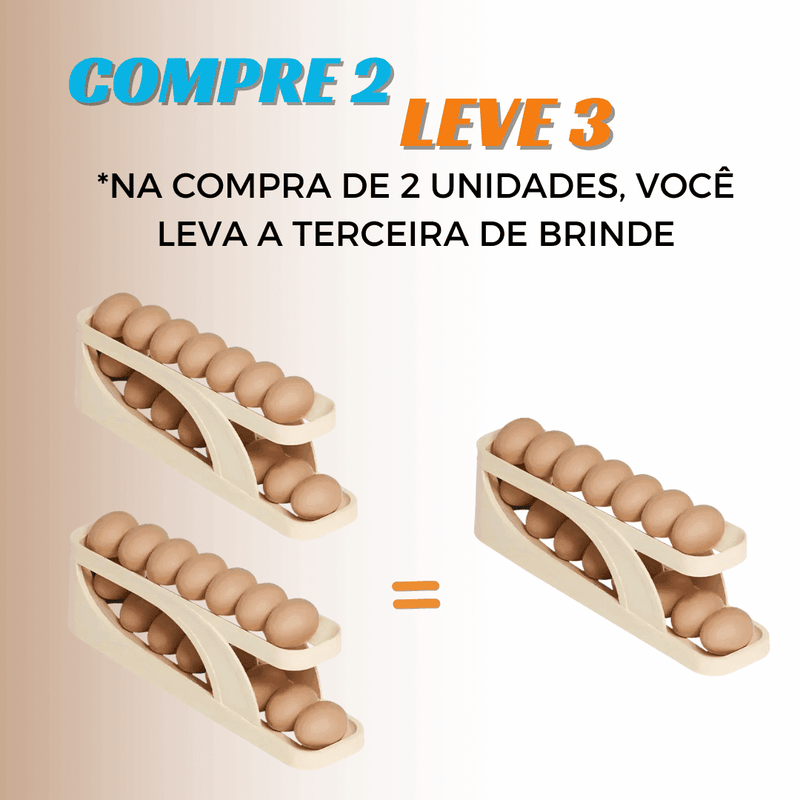 Porta Ovos de Rolagem Automática (COMPRE 2 LEVE 3) - Modern Casa