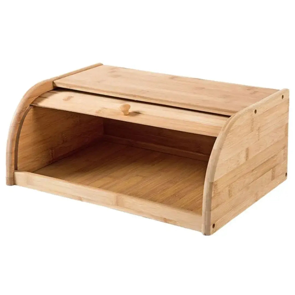 Porta Pão Bambu Com Tampa Retrátil - Modern Casa