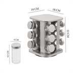 Porta Temperos e Condimentos Giratório 12 Peças - Modern Casa