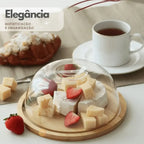 Queijeira de Bambu Com Tampa - Modern Casa