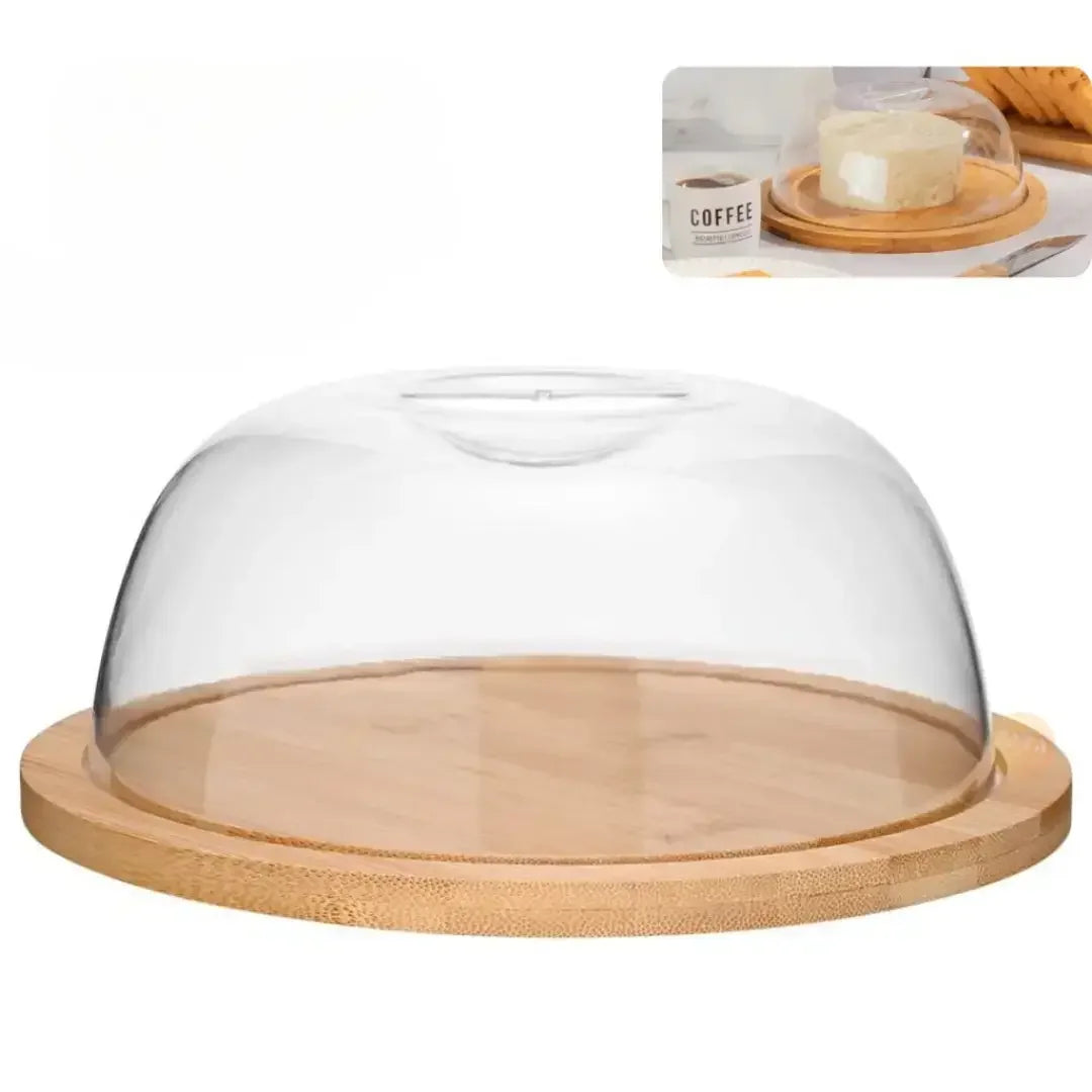 Queijeira de Bambu Com Tampa - Modern Casa