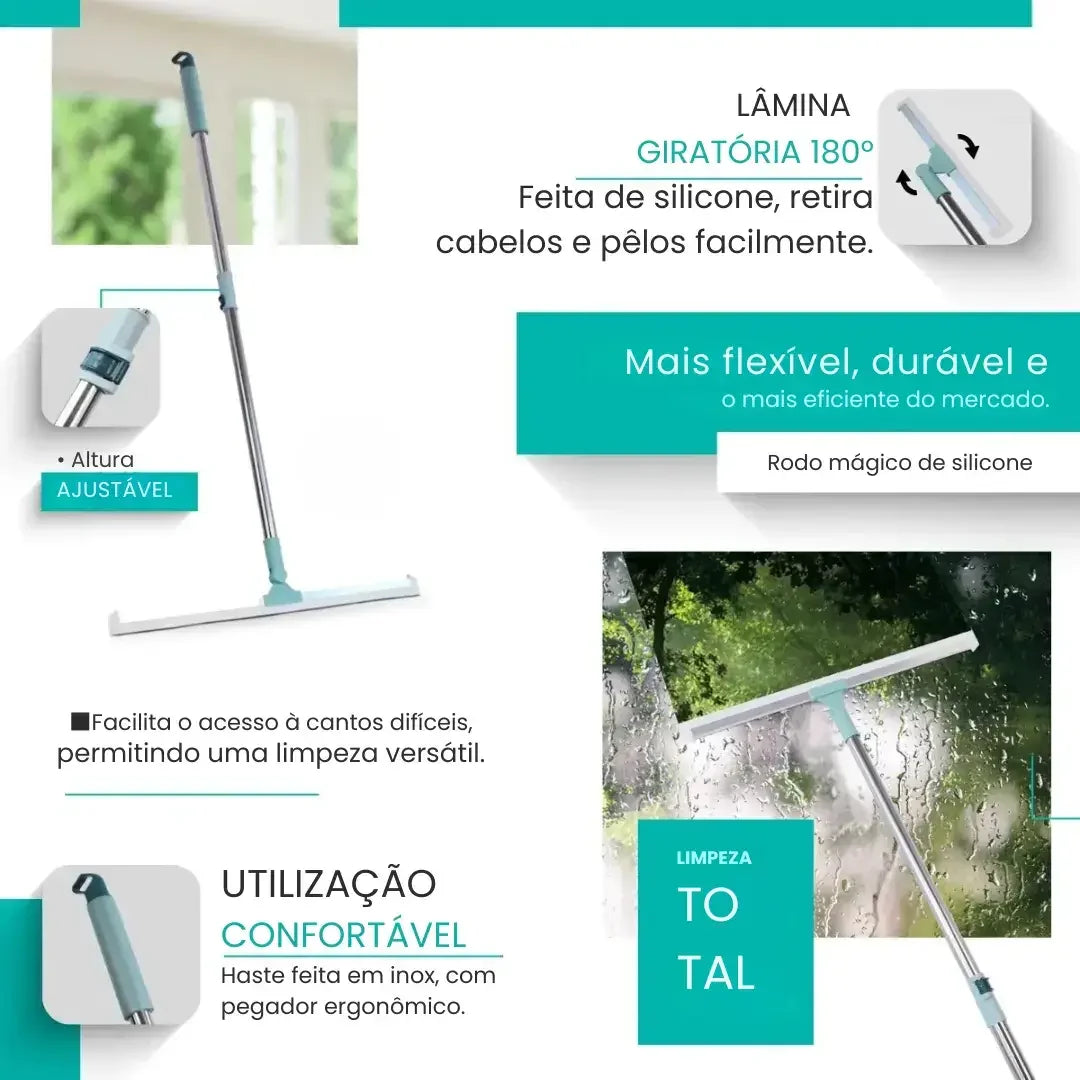 Rodo Mágico Dupla Função - Varre e Elimina Água - Modern Casa