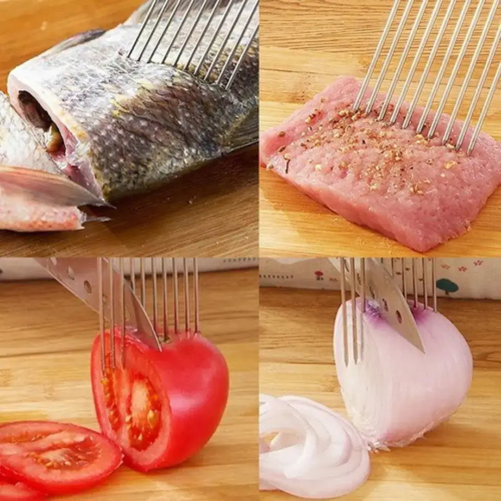 Suporte De Corte De Cebola Em Aço Inoxidável - Modern Casa