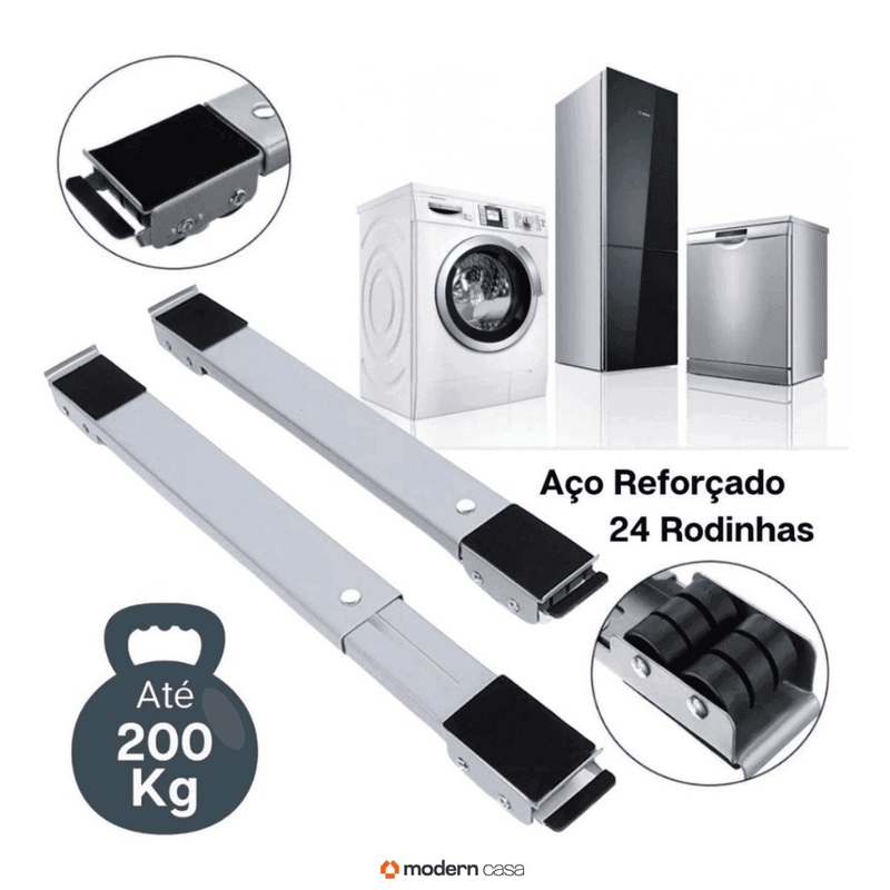 Suporte Para Pesos Com Rodinhas Ajustáveis - Modern Casa