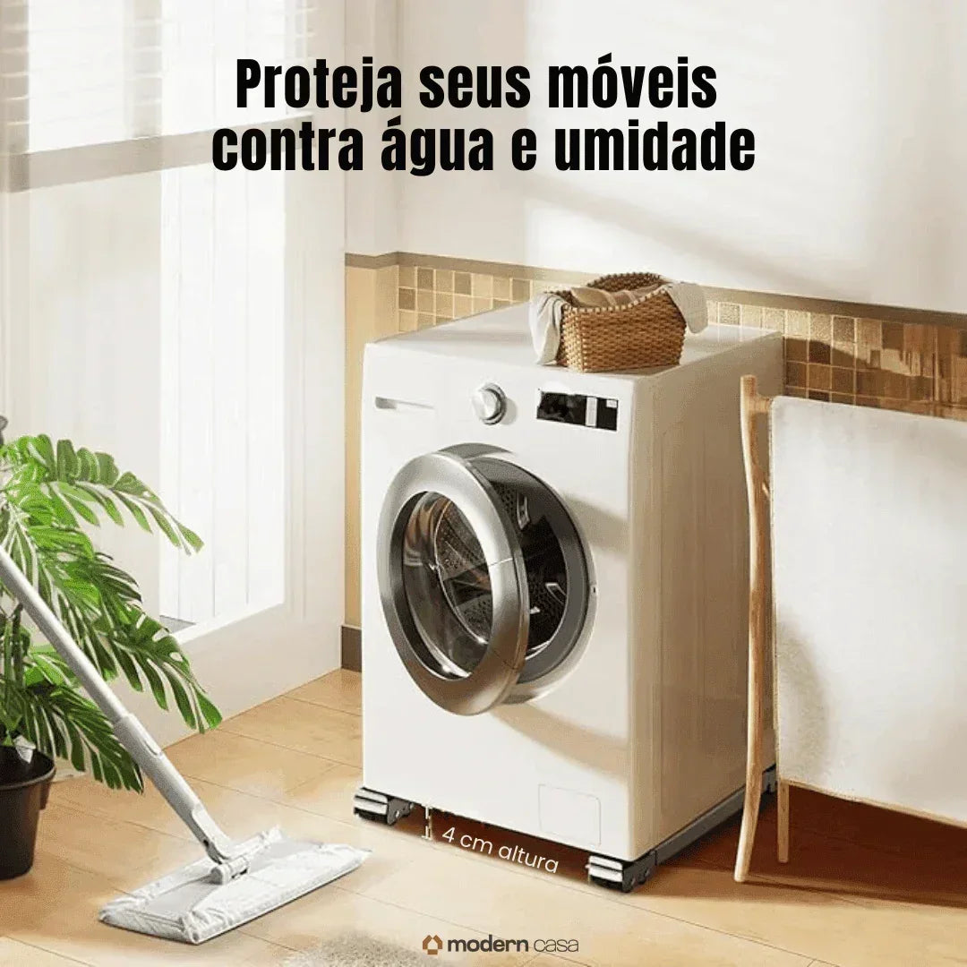 Suporte Para Pesos Com Rodinhas Ajustáveis - Modern Casa