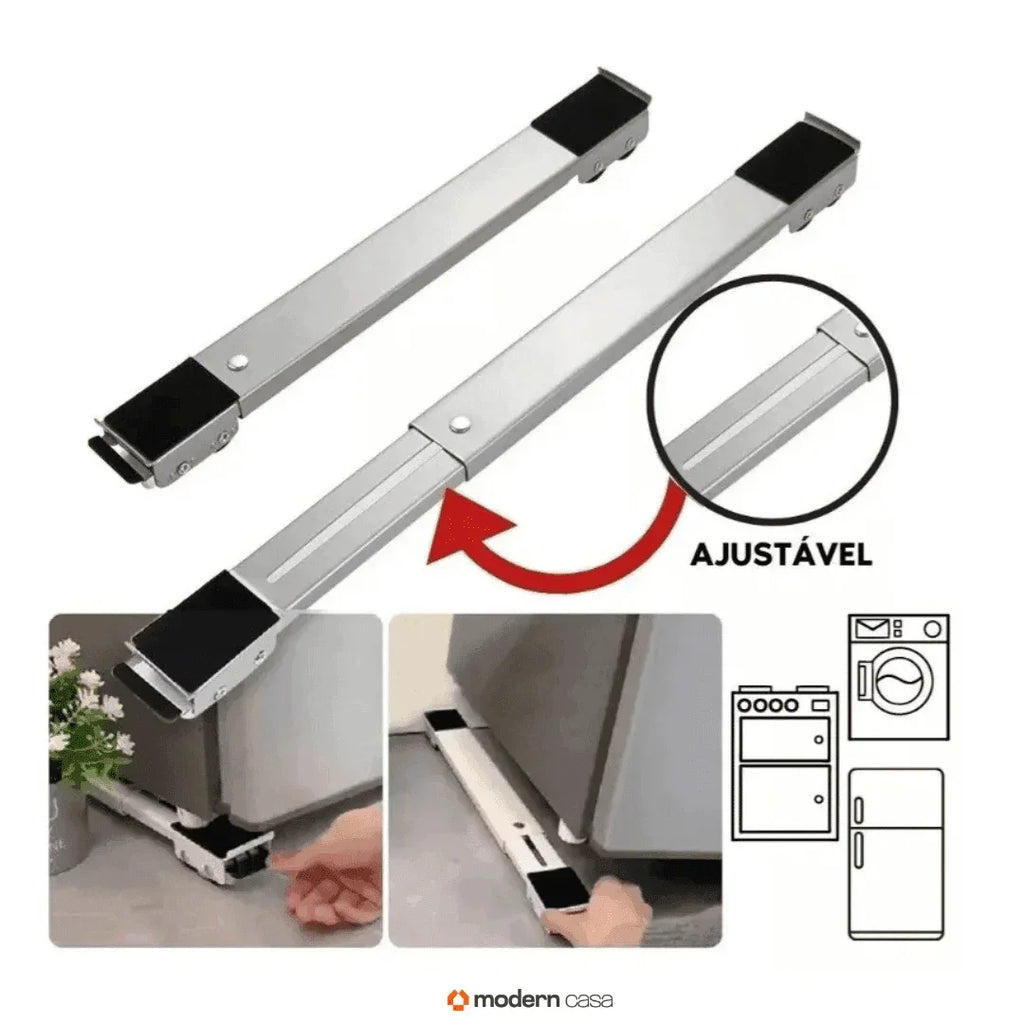 Suporte Para Pesos Com Rodinhas Ajustáveis - Modern Casa
