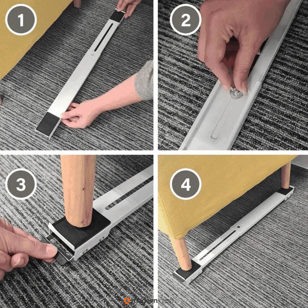 Suporte Para Pesos Com Rodinhas Ajustáveis - Modern Casa