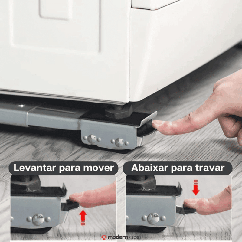 Suporte Para Pesos Com Rodinhas Ajustáveis - Modern Casa