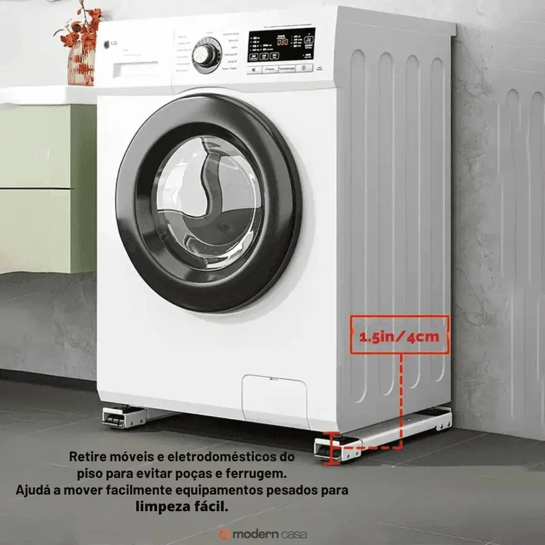 Suporte Para Pesos Com Rodinhas Ajustáveis - Modern Casa