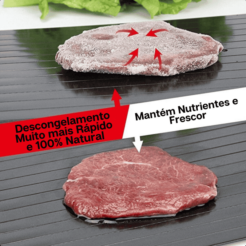 Tábua Para Descongelar Carnes e Alimentos Mágica Inteligente