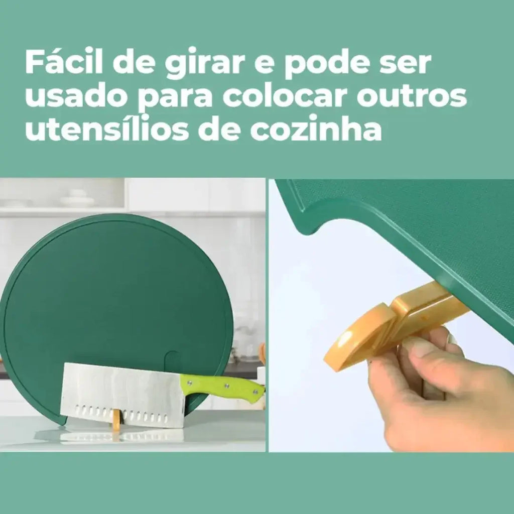 Tábua de Corte Antiderrapante À Prova De Mofo Com Suporte - Modern Casa
