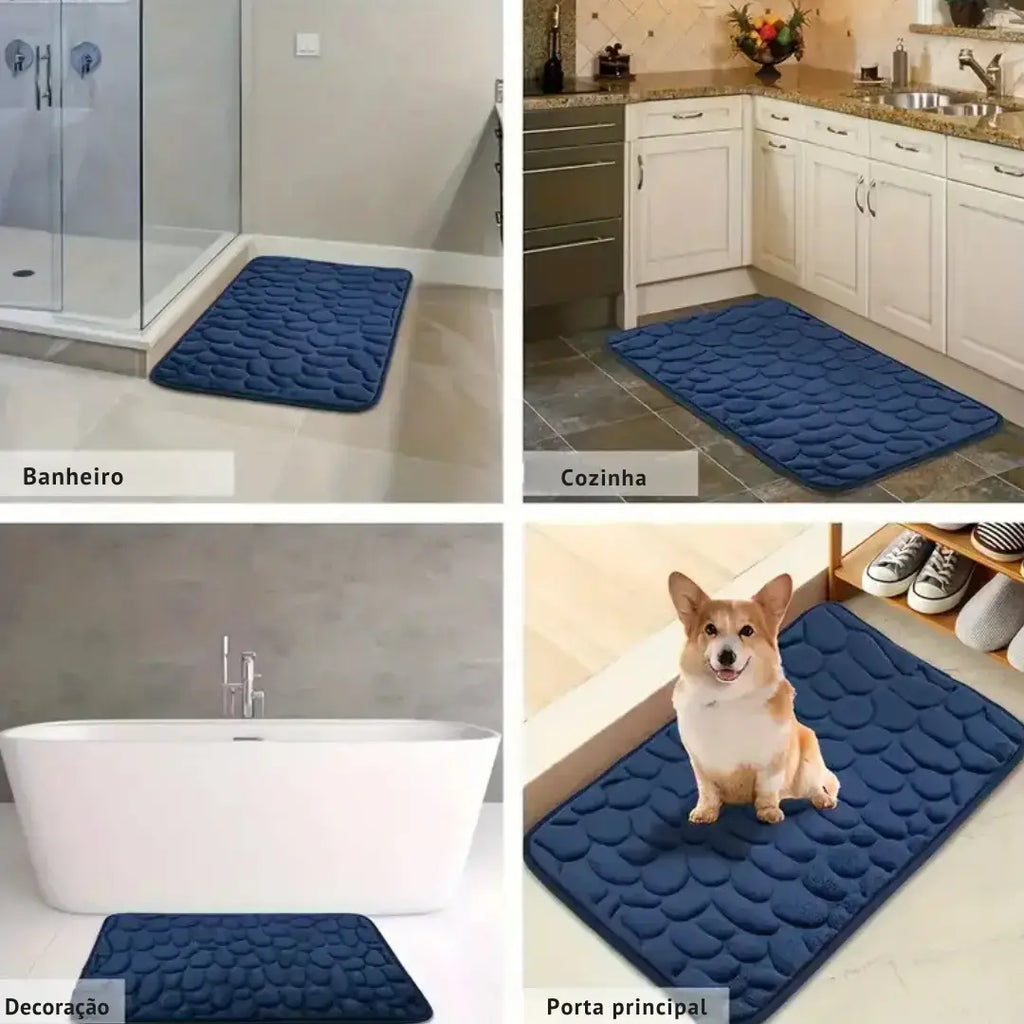 Tapete Antiderrapante Para Banheiro Alta Absorção - Modern Casa