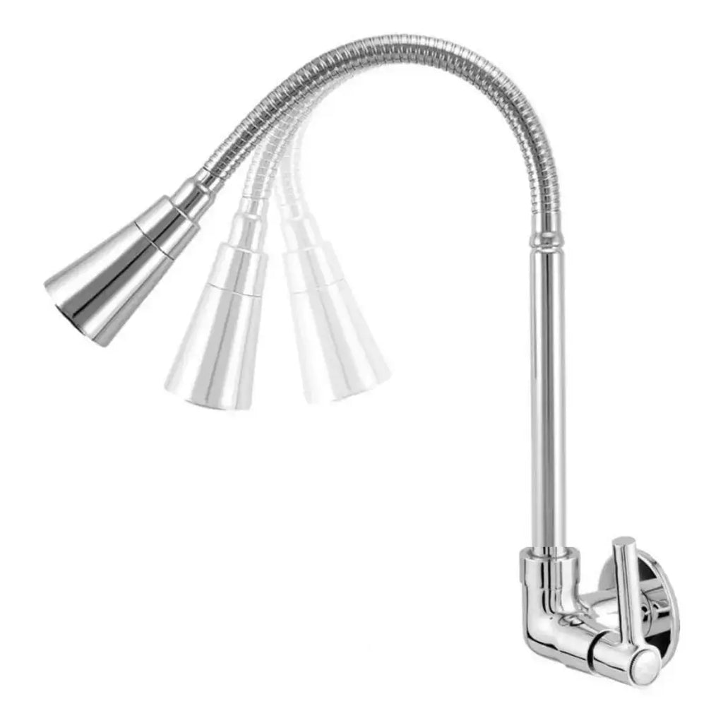 Torneira de Cozinha 360° com Tubo Flexível em Aço Inoxidável