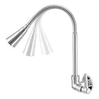 Torneira de Cozinha 360° com Tubo Flexível em Aço Inoxidável