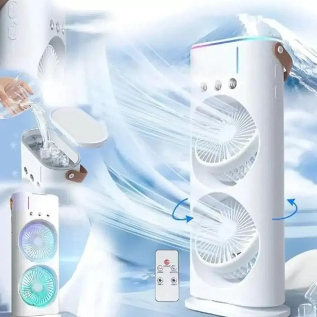 Umidificador Climatizador Portátil com Led 3 em 1. 01