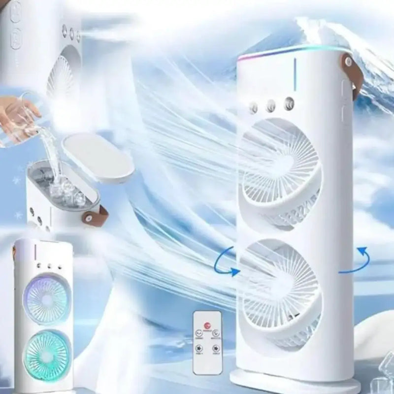 Umidificador Climatizador Portátil com Led 3 em 1. 01