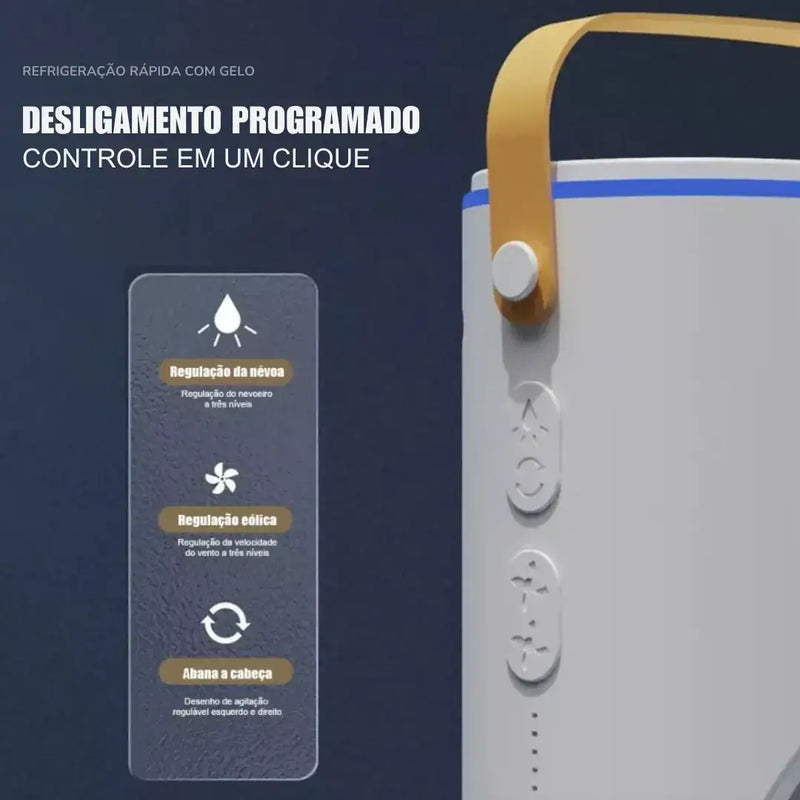 Umidificador Climatizador Portátil com Led 3 em 1. 06