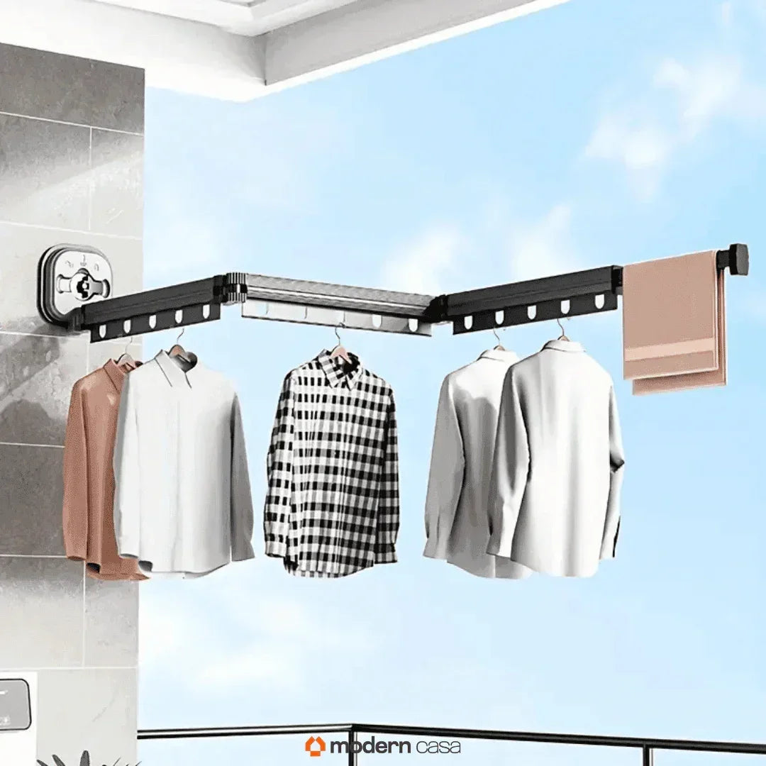 Varal Sem Perfuração Extensível Dobrável - Modern Casa