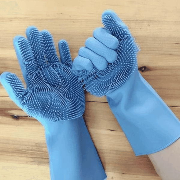 Luva Mágica Silicone para Lavar Louça - Multiuso - Modern Casa