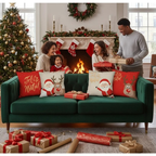 NATAL! Kit com 4 Capas para Almofadas Decorativas Natal Papai Noel.