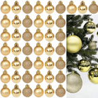 Kit 45 Bolinhas Enfeite Variável de Árvore De Natal 3cm Mista Lisa Fosca Glitter Decoração Natalina.