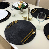 Jogo Americano Souplast Redondo Jantar Mesa Posta